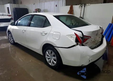 2016 Toyota Corolla L из США, поврежденный, VIN 5YFBURHE3GP509890